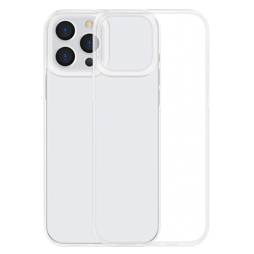 BASEUS Simple Series Soft TPU Phone Case for iPhone 13 Pro Max 6.7 inch Cell Phone Protective Cover Shell - Transparent - 1