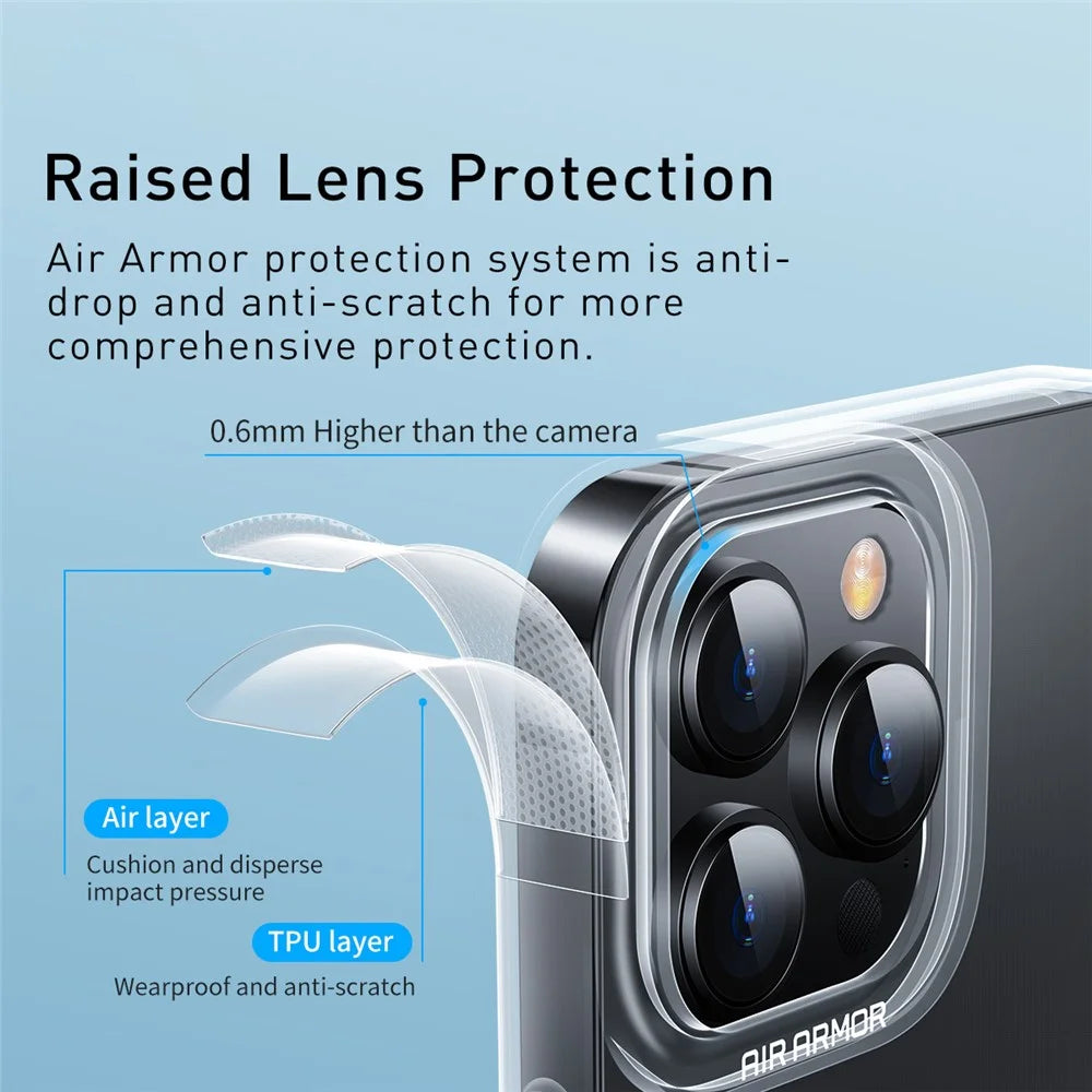 BASEUS Simple Series Soft TPU Phone Case for iPhone 13 Pro Max 6.7 inch Cell Phone Protective Cover Shell - Transparent - 3