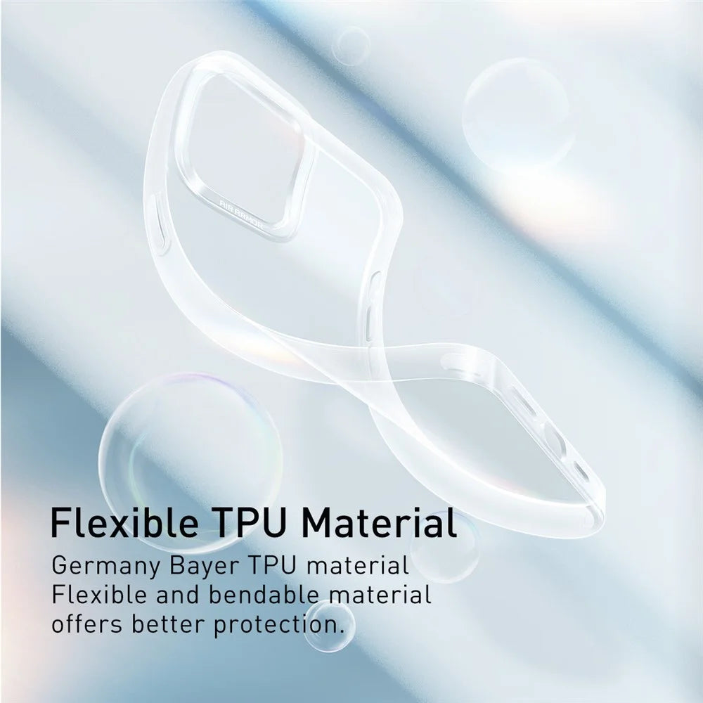 BASEUS Simple Series Soft TPU Phone Case for iPhone 13 Pro Max 6.7 inch Cell Phone Protective Cover Shell - Transparent - 5