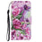 Full Protection Pattern-Printing Leather Case Phone Protective Cover Shell for iPhone 13 mini 5.4 inch - Tulip - 6