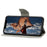 Magnetic Clasp Pattern-Printing Leather Case Phone Wallet Stand Cover for iPhone 13 mini 5.4 inch - Blue Butterfly - 4