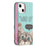 Pattern Printing Magnetic Auto-absorbed Leather Case Wallet Stand Phone Cover for iPhone 13 mini 5.4 inch - Cat - 3