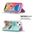 Pattern Printing Magnetic Auto-absorbed Leather Case Wallet Stand Phone Cover for iPhone 13 mini 5.4 inch - Cat - 4