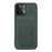 Kickstand Card Holder Slim PU Leather + TPU Bumper + PC Back Protective Case for iPhone 13 6.1 inch - Green - 1