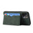 Kickstand Card Holder Slim PU Leather + TPU Bumper + PC Back Protective Case for iPhone 13 6.1 inch - Green - 3