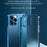 SULADA Natural Color Series TPU Case for iPhone 13 Pro 6.1 inch Electroplating Mobile Protective Cover - Blue - 2