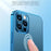 SULADA Natural Color Series TPU Case for iPhone 13 Pro 6.1 inch Electroplating Mobile Protective Cover - Blue - 4