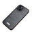 SULADA Well-Protected PU Leather Coated Hybrid Phone Case Protector for iPhone 13 6.1 inch - Black - 1
