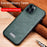 SULADA Well-Protected PU Leather Coated Hybrid Phone Case Protector for iPhone 13 6.1 inch - Black - 2