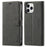 FORWENW F1 Series Leather Mobile Phone Cover Case Shell with Wallet Stand for iPhone 13 Pro Max 6.7 inch - Black - 1