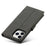 FORWENW F1 Series Leather Mobile Phone Cover Case Shell with Wallet Stand for iPhone 13 Pro Max 6.7 inch - Black - 6