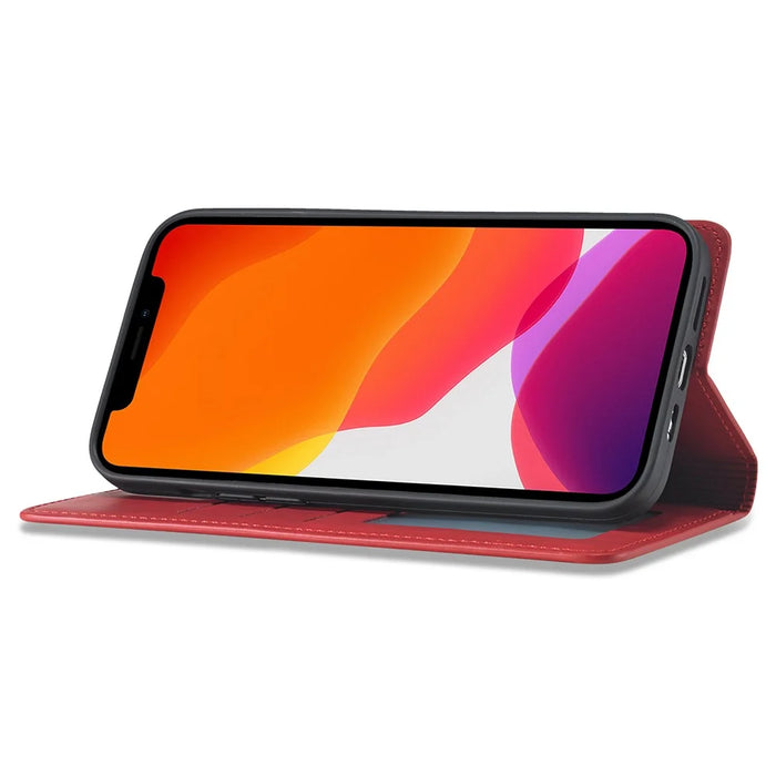 FORWENW Well-protected Fantasy Series Skin Feeling Leather Phone Case for iPhone 13 mini 5.4 inch - Red - 4