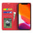 FORWENW Well-protected Fantasy Series Skin Feeling Leather Phone Case for iPhone 13 mini 5.4 inch - Red - 5