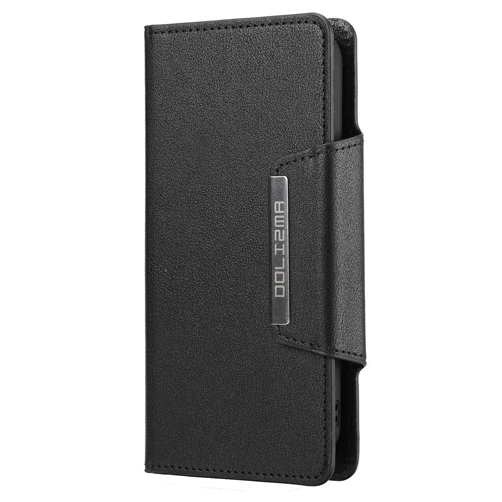 Leather Wallet Phone Cover Case with Detachable Inner for iPhone 13 Pro 6.1 inch - Black - 2