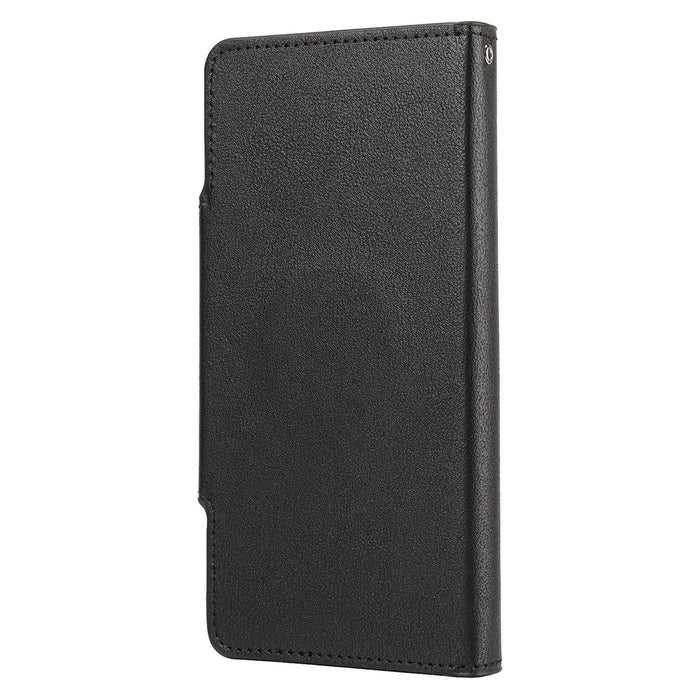 Ultra-thin Shockproof Full Protection Leather Wallet Phone Case with Detachable Inner for iPhone 13 Pro Max 6.7 inch - Black - 3