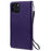 For iPhone 12 / 12 Pro Phone Case with Stand Cat Tree Pattern Leather Wallet Mobile Cover - Purple - 3