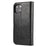 Crazy Horse Texture Detachable Leather Wallet Stand Design Phone Cover Case for iPhone 13 Pro 6.1 inch - Black - 3
