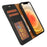 Crazy Horse Texture Detachable Leather Wallet Stand Design Phone Cover Case for iPhone 13 Pro 6.1 inch - Black - 6