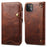 Folio Flip Genuine Leather Wallet Cover Shell with Strap for iPhone 13 6.1 inch - Brown - 1