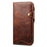 Folio Flip Genuine Leather Wallet Cover Shell with Strap for iPhone 13 6.1 inch - Brown - 2