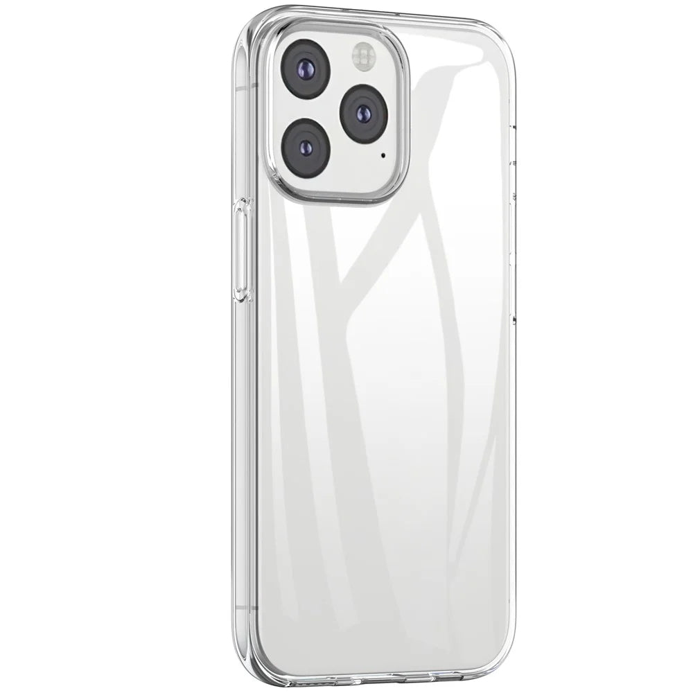 Crystal Clear Shockproof Protective Soft TPU Case with 9H Tempered Glass Screen Protector for iPhone 13 mini 5.4 inch - 4