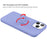 Adjustable Kickstand Design Eco-Friendly Liquid Silicone Easy-Clean Phone Protective Case Shell with Handy Strap for iPhone 13 Pro 6.1 inch - Black - 3