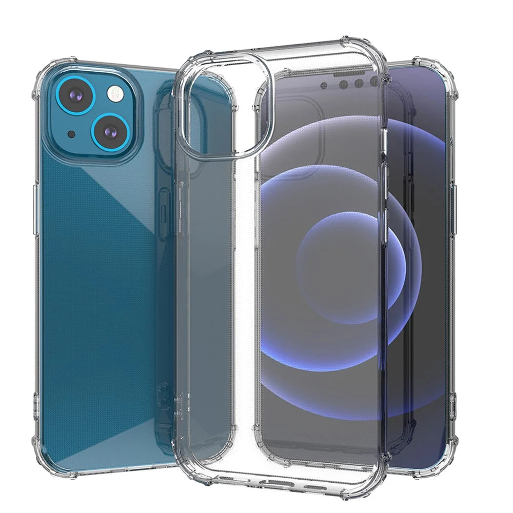 Full Protective Shock-resistant Transparent TPU Anti-fall Phone Back Cover for iPhone 13 6.1 inch - 3