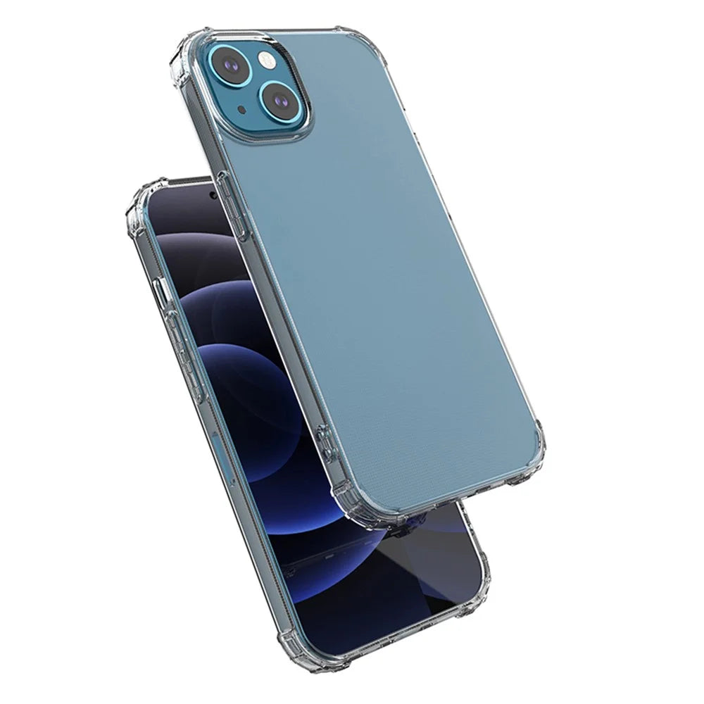 Full Protective Shock-resistant Transparent TPU Anti-fall Phone Back Cover for iPhone 13 6.1 inch - 5
