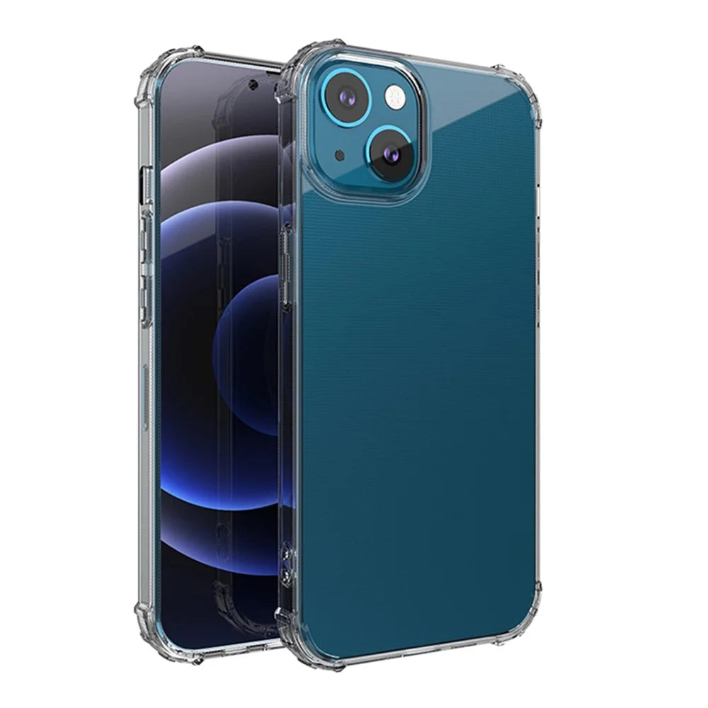 Full Protective Shock-resistant Transparent TPU Anti-fall Phone Back Cover for iPhone 13 6.1 inch - 7