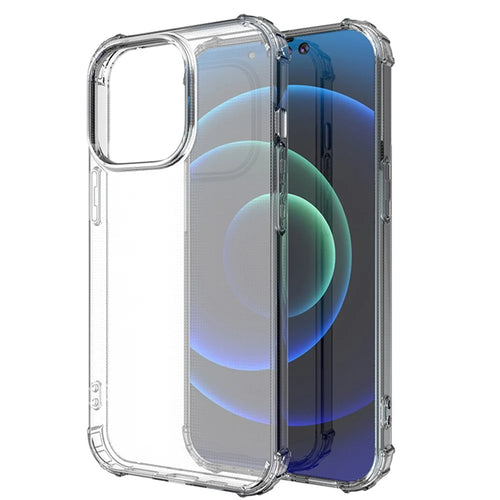Transparent TPU Shock-resistant Mobile Phone Back Case Shell for iPhone 13 Pro 6.1 inch - 1