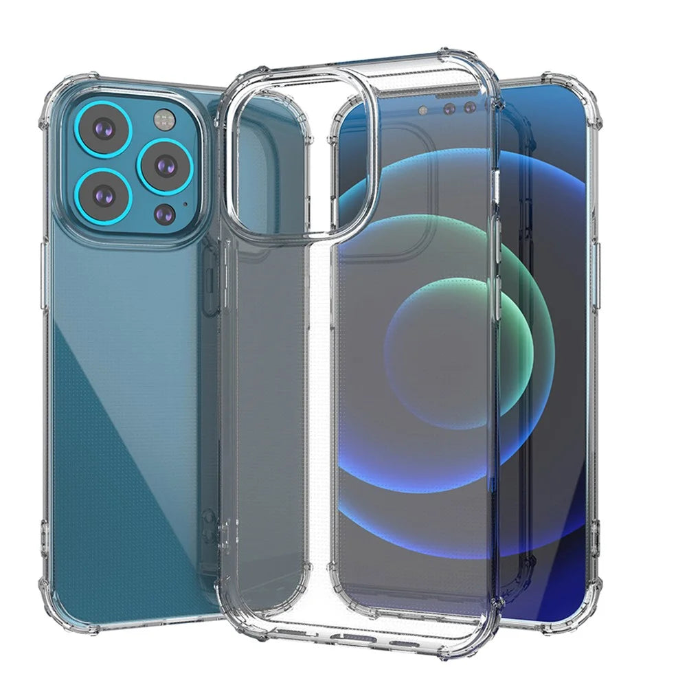 Transparent TPU Shock-resistant Mobile Phone Back Case Shell for iPhone 13 Pro 6.1 inch - 3