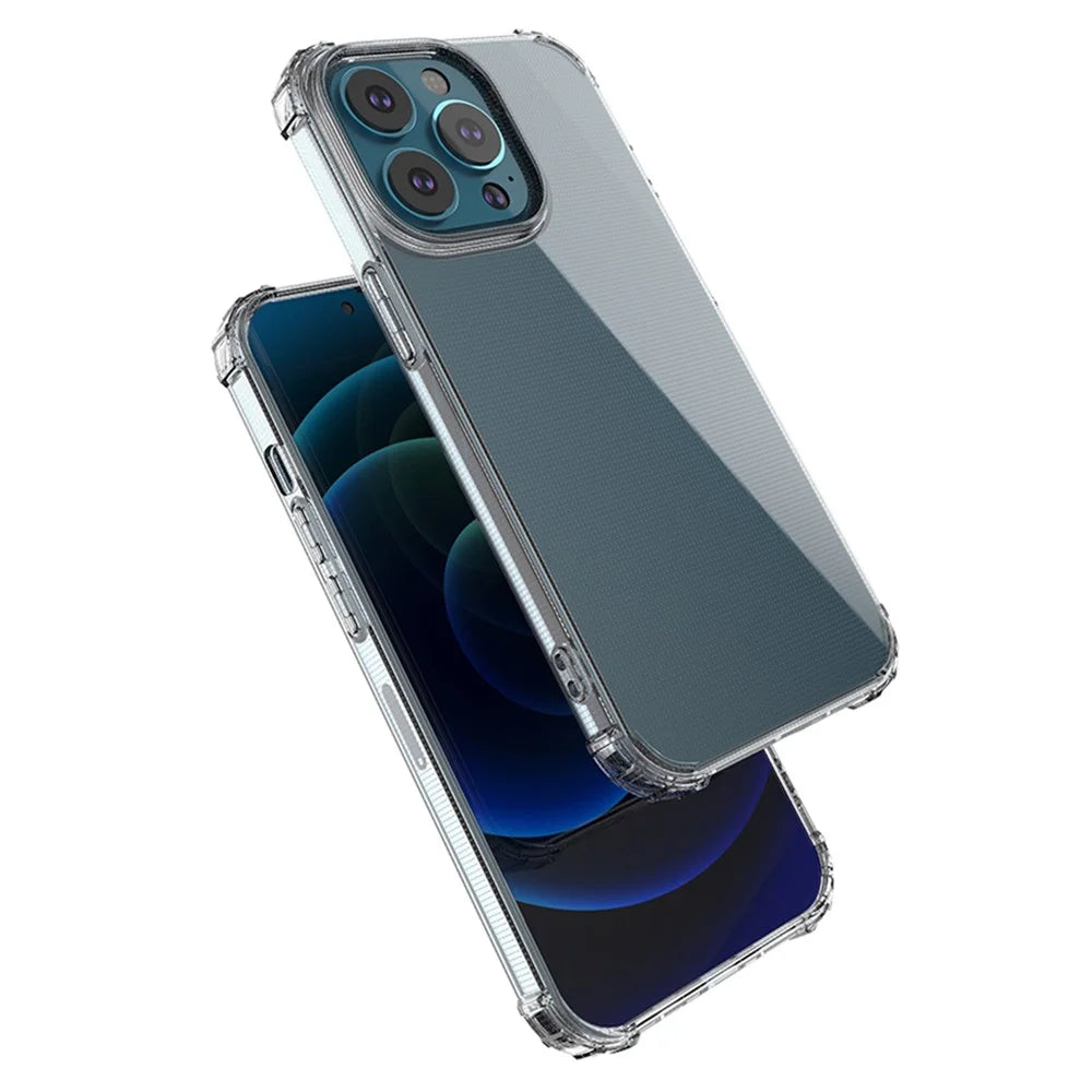 Transparent TPU Shock-resistant Mobile Phone Back Case Shell for iPhone 13 Pro 6.1 inch - 5