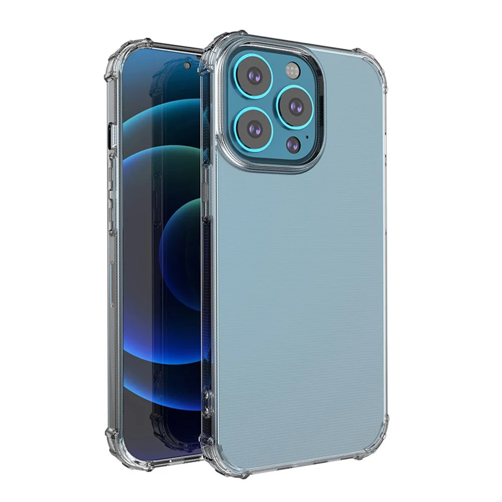 Transparent TPU Shock-resistant Mobile Phone Back Case Shell for iPhone 13 Pro 6.1 inch - 7