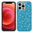 Glitter Sequins Electroplating TPU Frame + Hard PC Panel Phone Case Protective Cover for iPhone 13 Pro 6.1 inch - Blue - 1