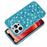 Shiny Sequins Electroplating TPU Frame + PC Hybrid Phone Cover Case for iPhone 13 Pro Max 6.7 inch - Blue - 3