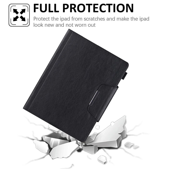 PU Leather Stand Tablet Case Cover with Auto Wake / Sleep for iPad Air 13 (2026) / (2025) / (2024) / Pro 12.9 (2022) / (2021) / (2020) / (2018) - Black - 2