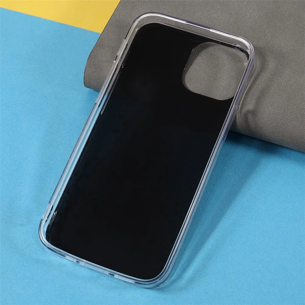 Sparkle Starry Sky Thin Light Epoxy Anti Scratch Soft TPU Phone Case Protector for iPhone 13 6.1 inch - Black - 6