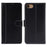 Splicing PU Leather Phone Case Stand Wallet Cover Protector for iPhone 6/SE (2022)/SE (2020)/8/7 - Black - 1