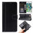 Splicing PU Leather Phone Case Stand Wallet Cover Protector for iPhone 6/SE (2022)/SE (2020)/8/7 - Black - 7
