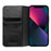 QIALINO For iPhone 13 mini 5.4 inch Top Layer Cowhide Leather All-round Protection Phone Case Stand Shell with Wallet - Black - 2