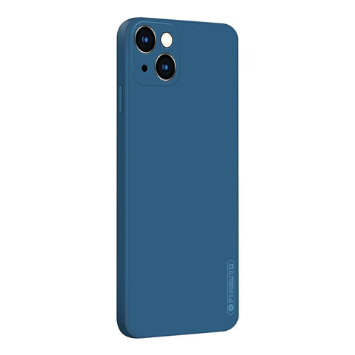 PINWUYO Precise Cut-Out Soft Skin Silicone Shockproof Phone Cover for iPhone 13 6.1 inch - Blue - 1