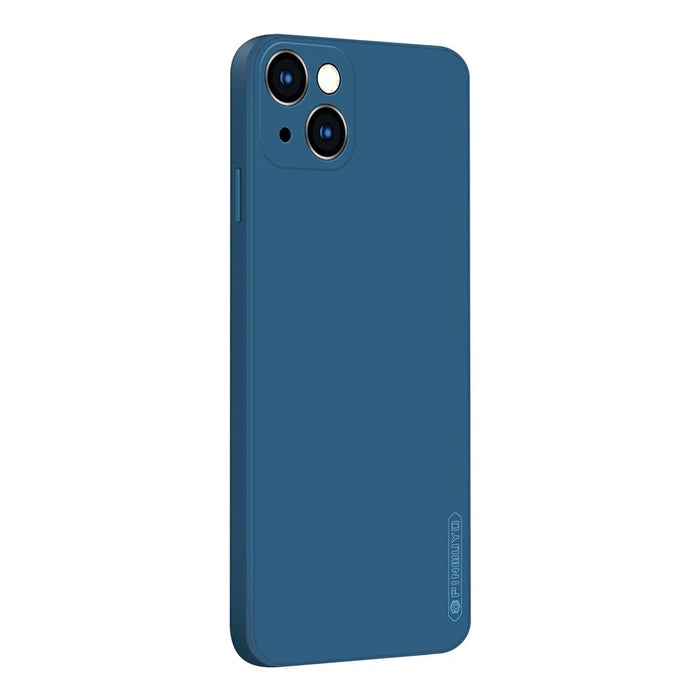 PINWUYO Precise Cut-Out Soft Skin Silicone Shockproof Phone Cover for iPhone 13 6.1 inch - Blue - 1