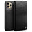 QIALINO Top Layer Cowhide Leather Stand Wallet Cell Phone Cover Protector for iPhone 13 Pro Max 6.7 inch - Black - 1