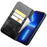 QIALINO Top Layer Cowhide Leather Stand Wallet Cell Phone Cover Protector for iPhone 13 Pro Max 6.7 inch - Black - 2