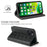FIERRE SHANN Crocodile Texture Leather Phone Cover Protector with Wallet Stand for iPhone 13 6.1 inch - Black - 4