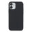 Solid Silicone Slim Microfiber Lining Cushion Texture Cover for iPhone 12 mini 5.4 inch - Black - 2
