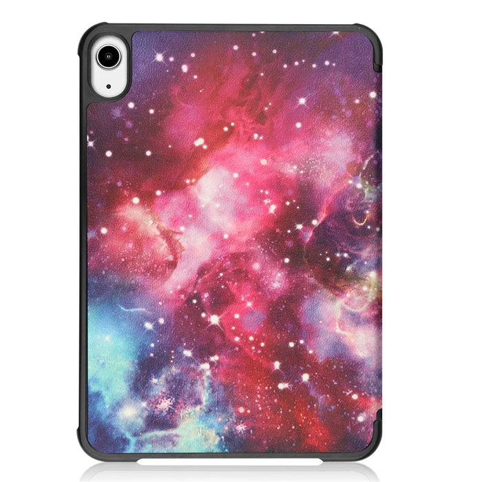 Tri-Fold Stand Design Dustproof Pattern Printing Leather Tablet Case Cover for iPad mini (2024) / mini (2021) - Starry Sky - 2