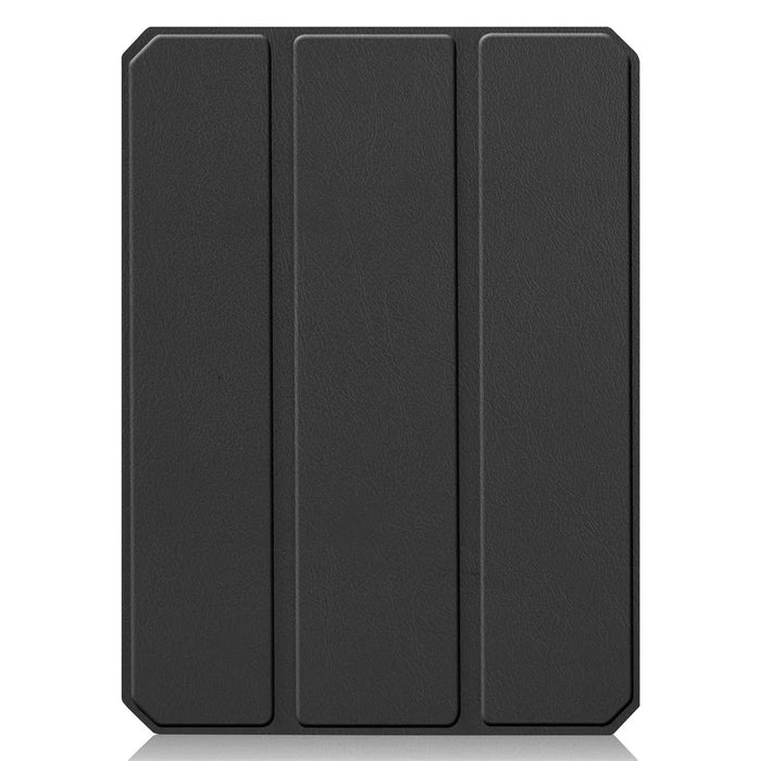 Anti-Scratch Tri-Fold Stand Shockproof PU Leather Smart Tablet Cover Protector with Pen Slot for iPad mini (2024) / mini (2021) - Black - 3