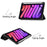 Anti-Scratch Tri-Fold Stand Shockproof PU Leather Smart Tablet Cover Protector with Pen Slot for iPad mini (2024) / mini (2021) - Black - 7