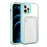 Anti-Fall TPU + PC Double Layers Shockproof Clear Phone Case with Card Holder for iPhone 13 6.1 inch - Mint Green - 1